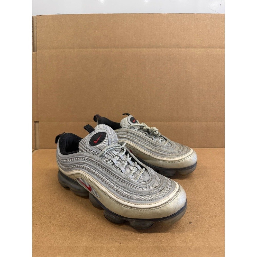 Nike Air VaporMax 97 Silver Bullet Lace Up Sneakers AJ7291-002 Mens Size 9 US